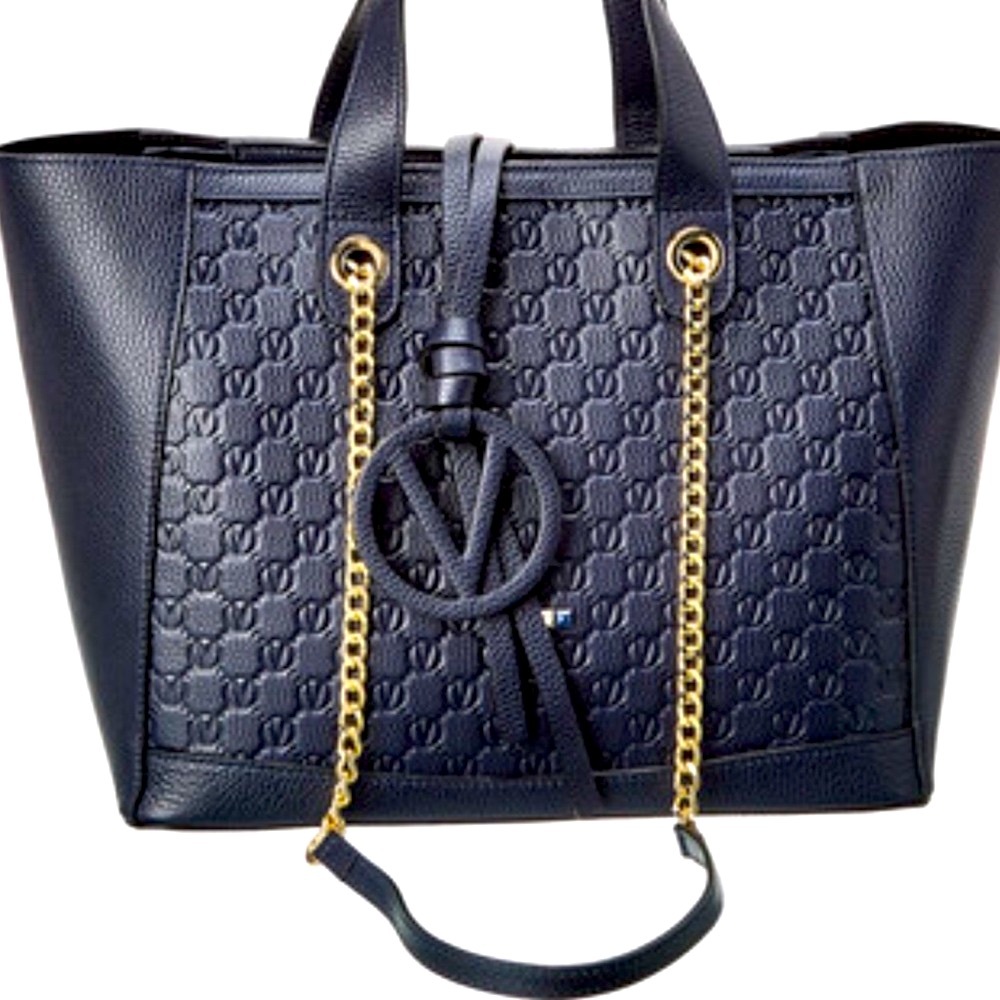 Mario Valentino Luxury Tote Bag with Gold Hardware NEW